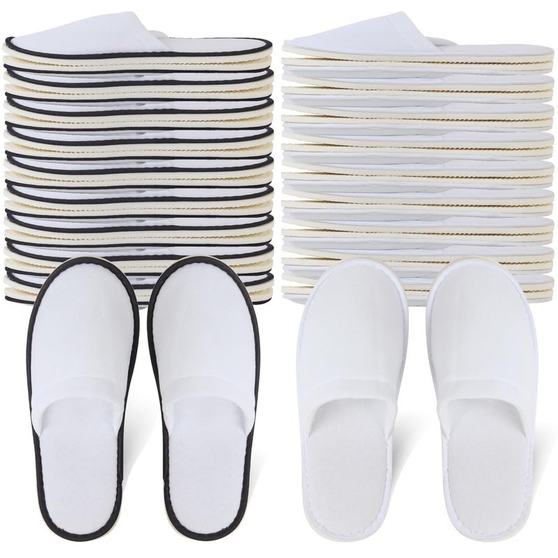 Yeios 20 Pairs Disposable Slippers for Guests Hotel Slippers Spa Slippers Non-slip Washable House Slipper Bulk for Adult for Men and Women - Image 1